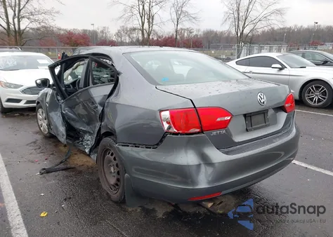 2012 Volkswagen Jetta 2.0L S from USA, damaged, VIN 3VW2K7AJ6CM383461